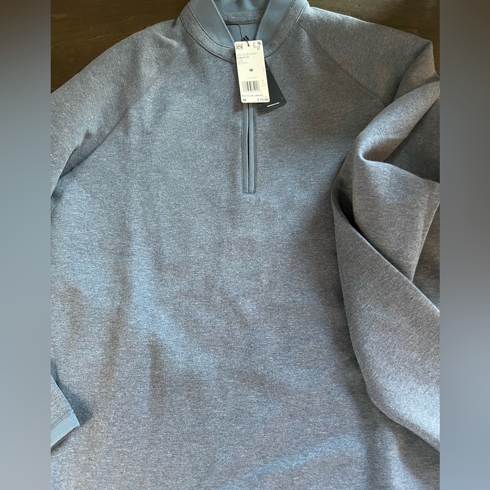 Brand New Adidas Club Sweat 1/4 Zip Size Medium